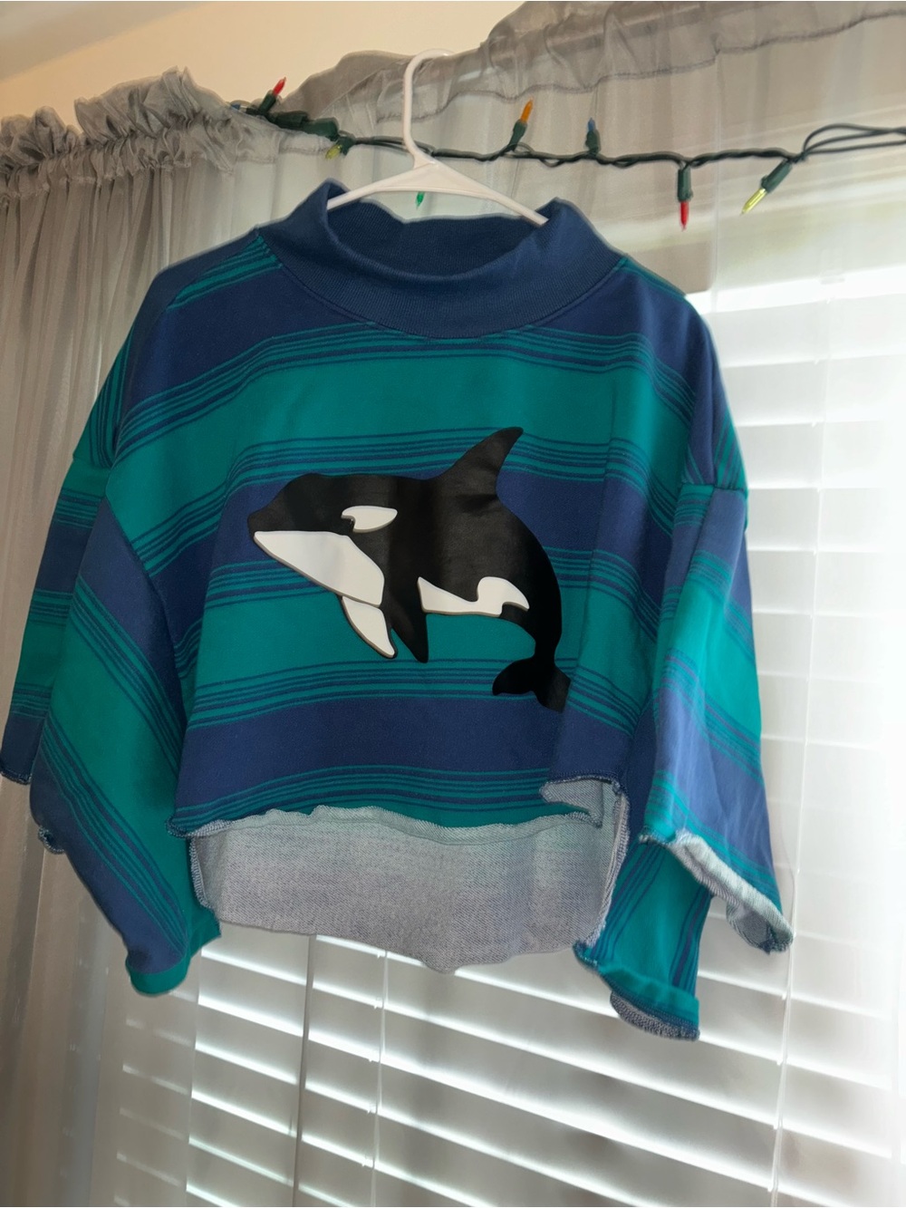 Your Dad’s Vintage Sweatshirt (But Better) In Killer Whale Stripes